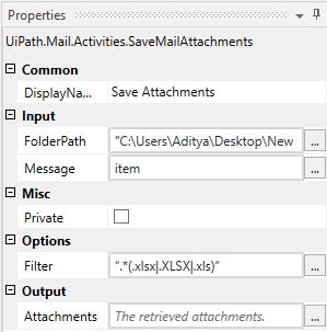 save specific attachments from mail